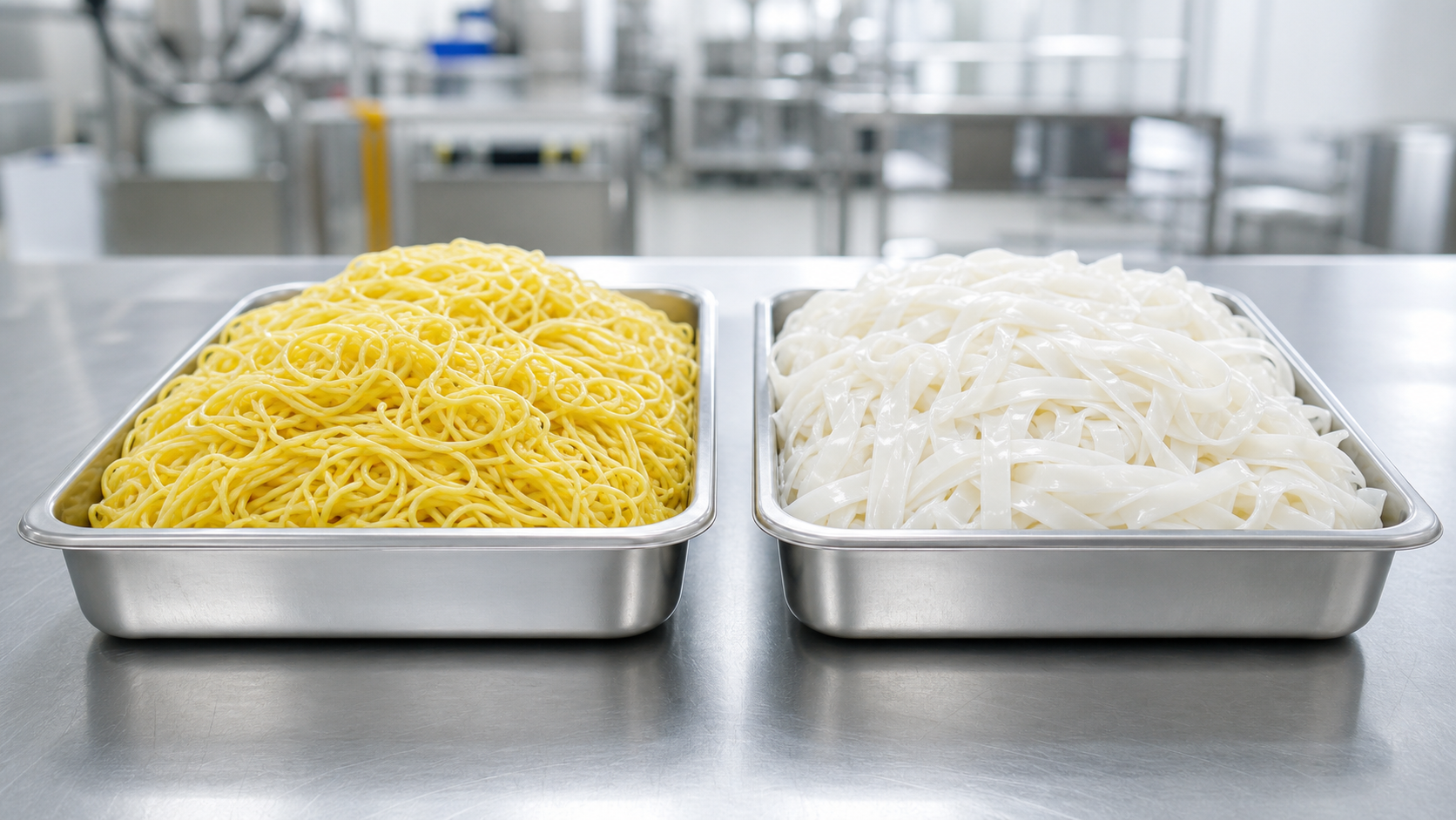 Fresh noodles and kuey teow